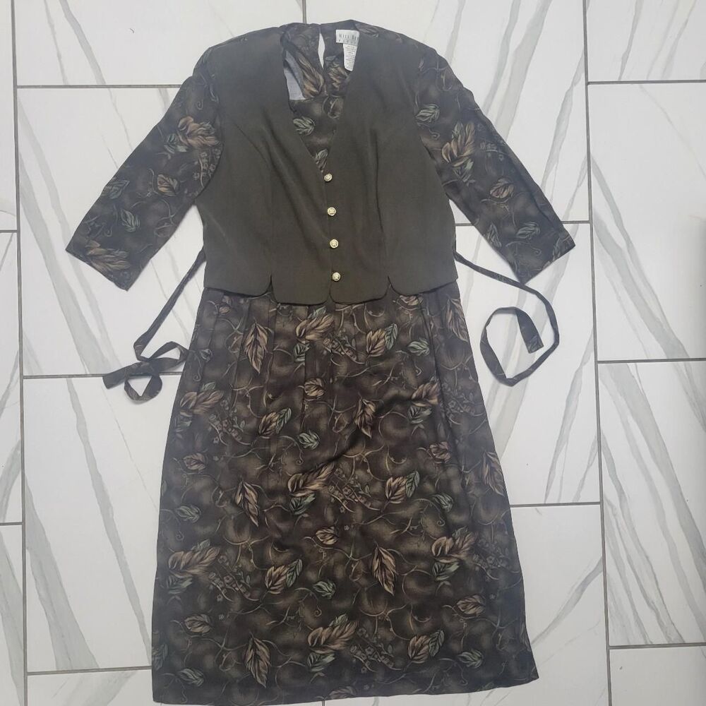 Dior Women's Khaki and Green Dress
